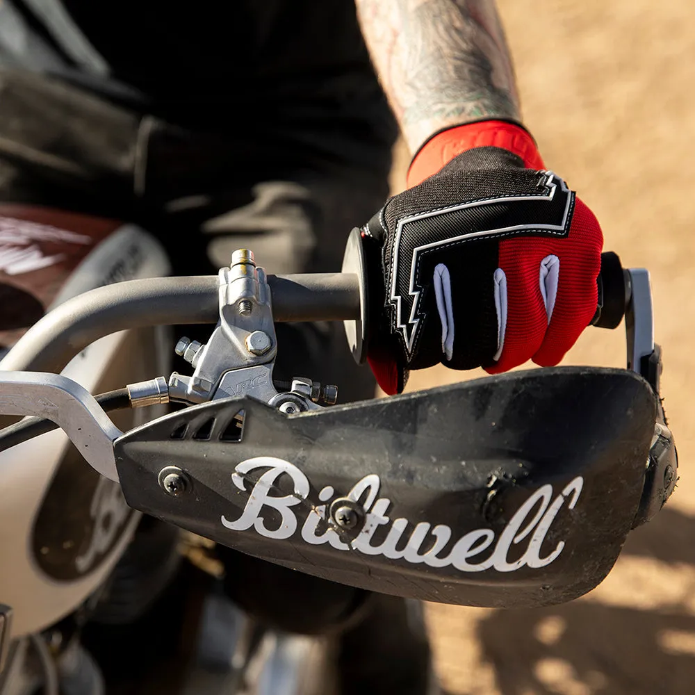 BILTWELL BAJA TEXTILE GLOVE [RED]