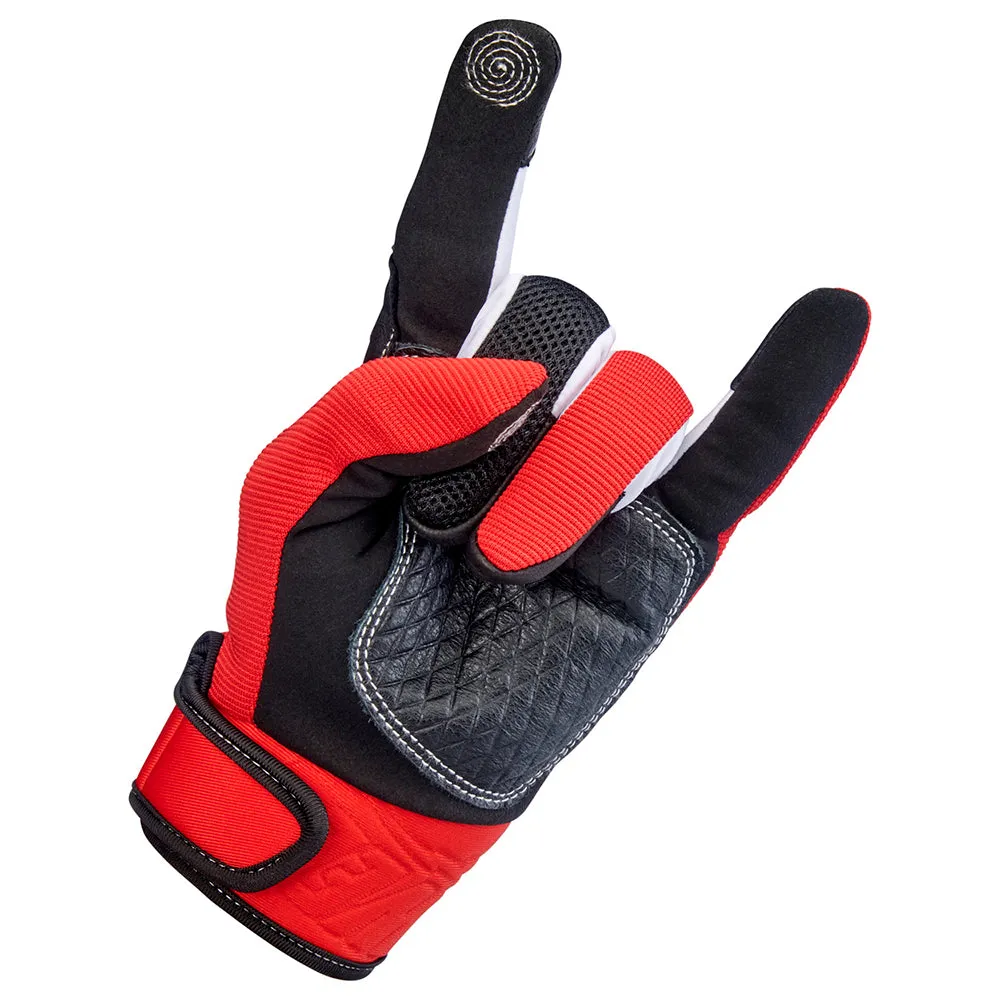 BILTWELL BAJA TEXTILE GLOVE [RED]