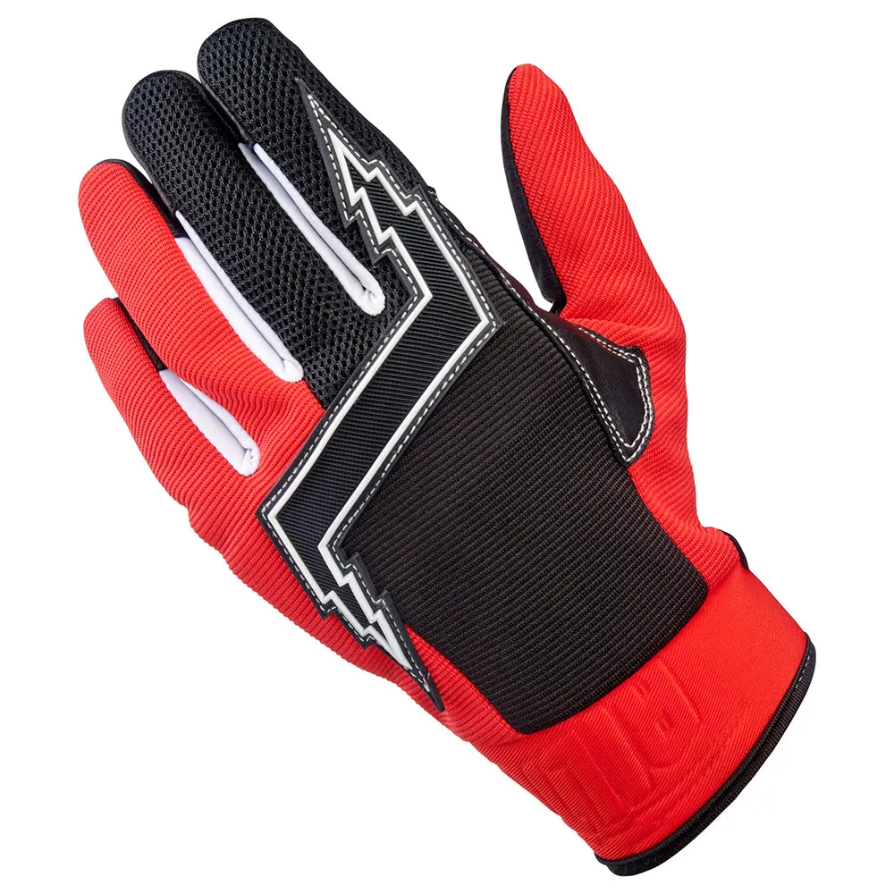 BILTWELL BAJA TEXTILE GLOVE [RED]