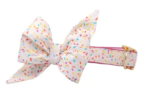 Birthday Sprinkles Belle Bow Dog Collar