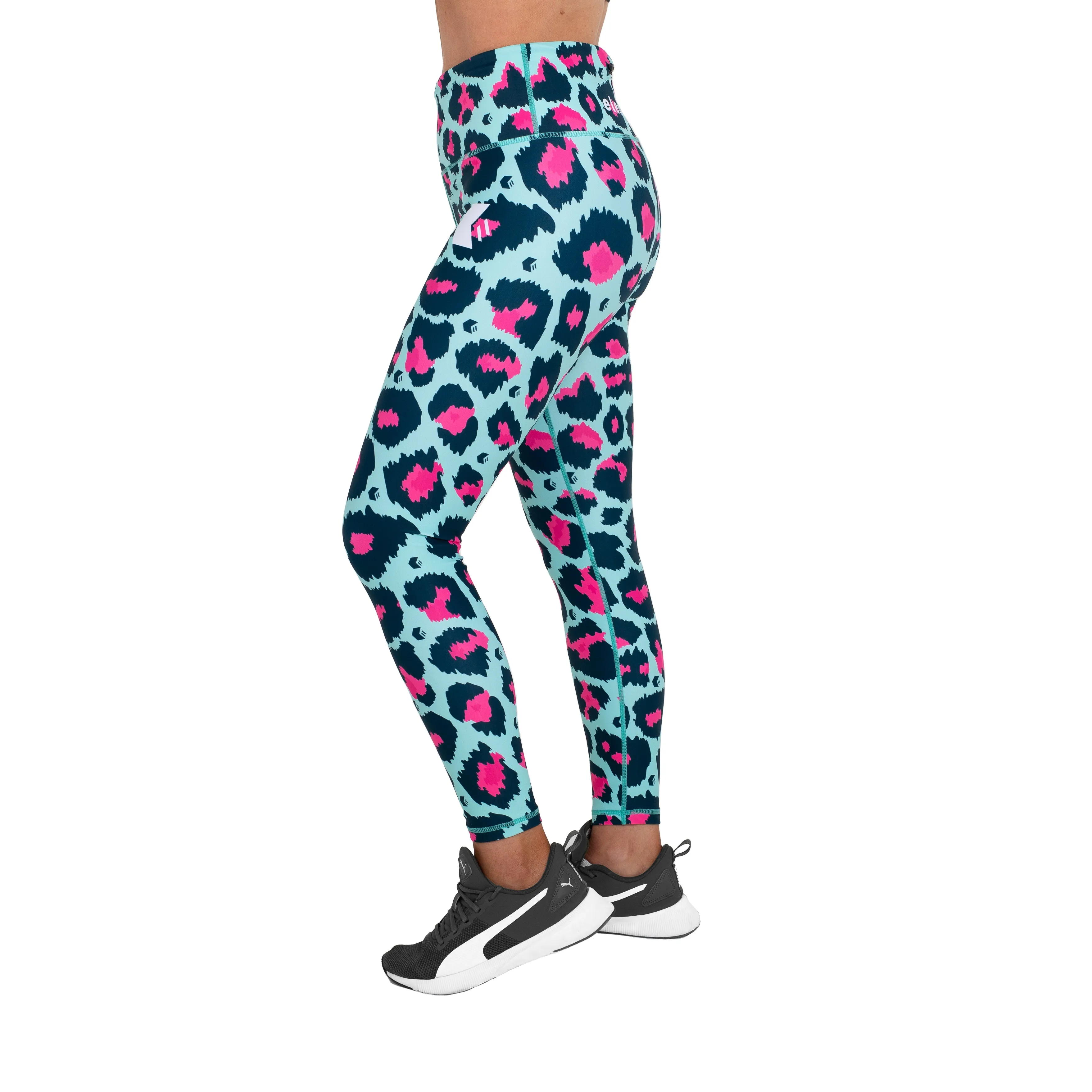 Bitcrush Leggings Mint / Pink