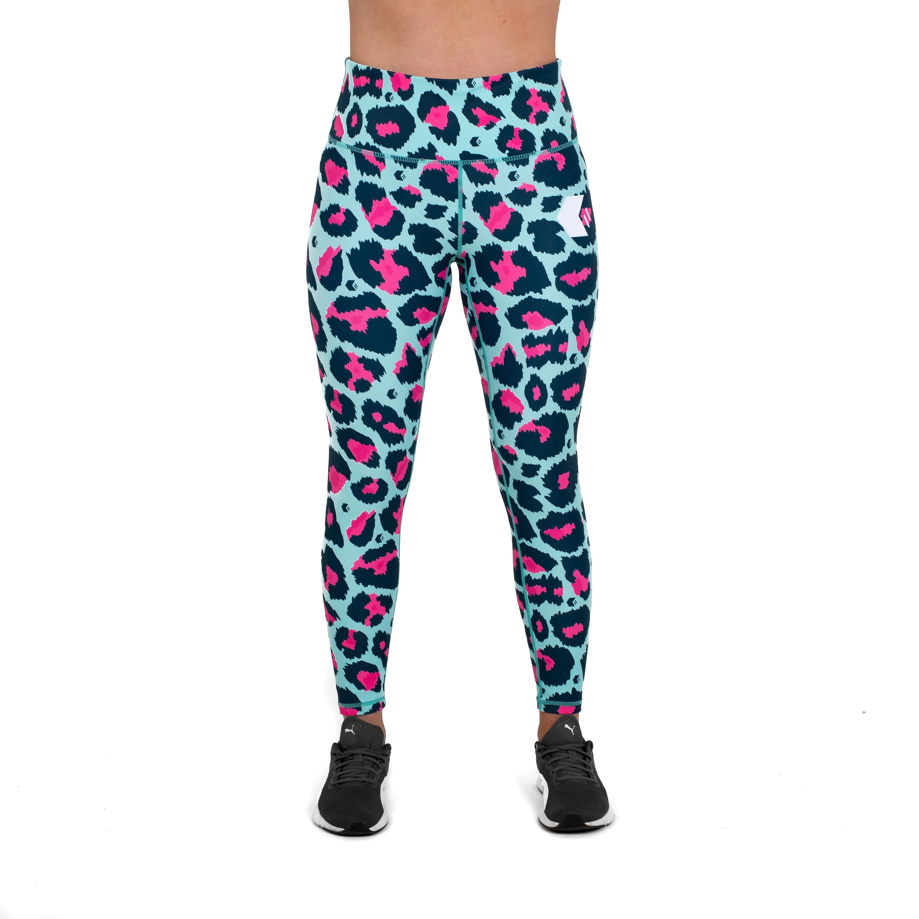 Bitcrush Leggings Mint / Pink