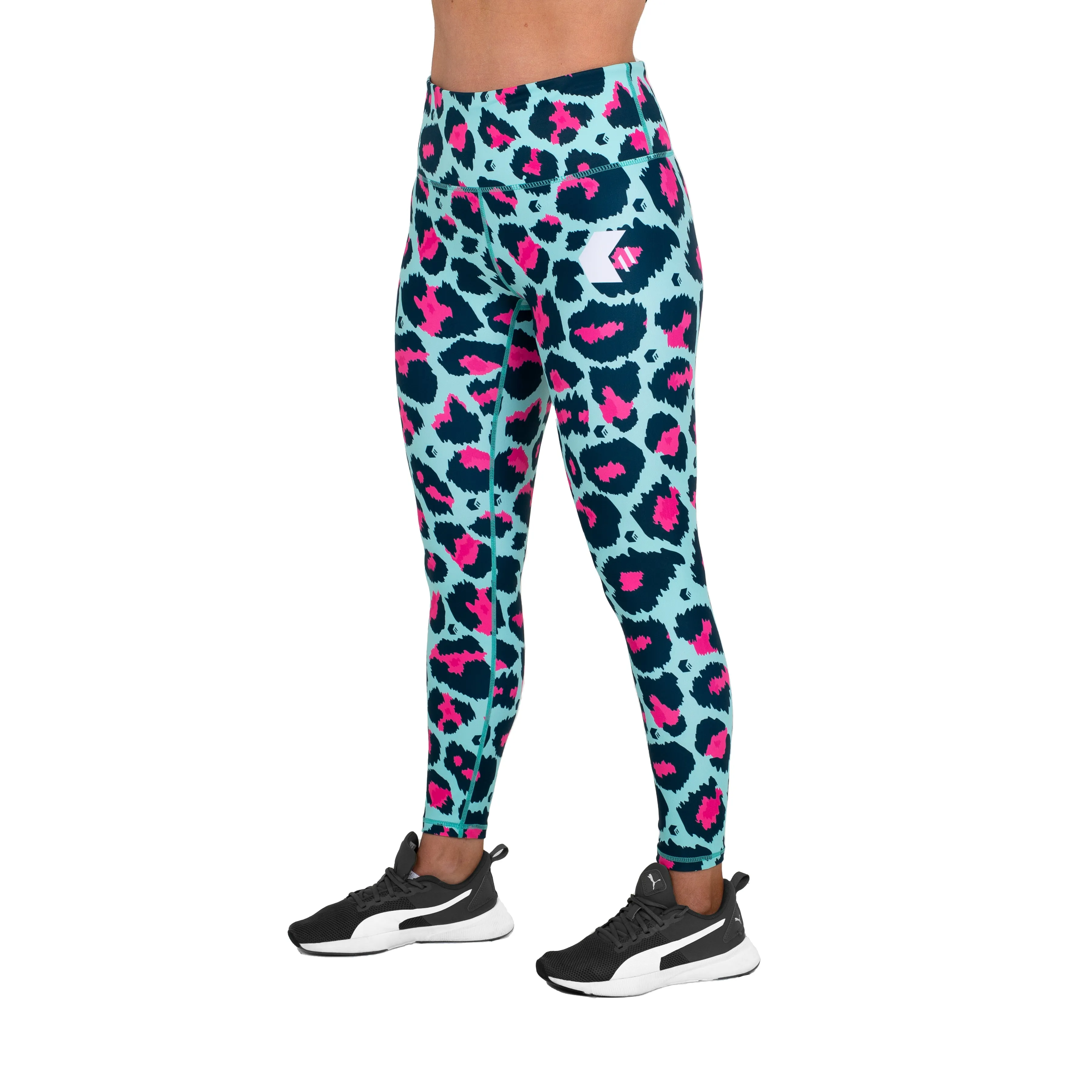 Bitcrush Leggings Mint / Pink