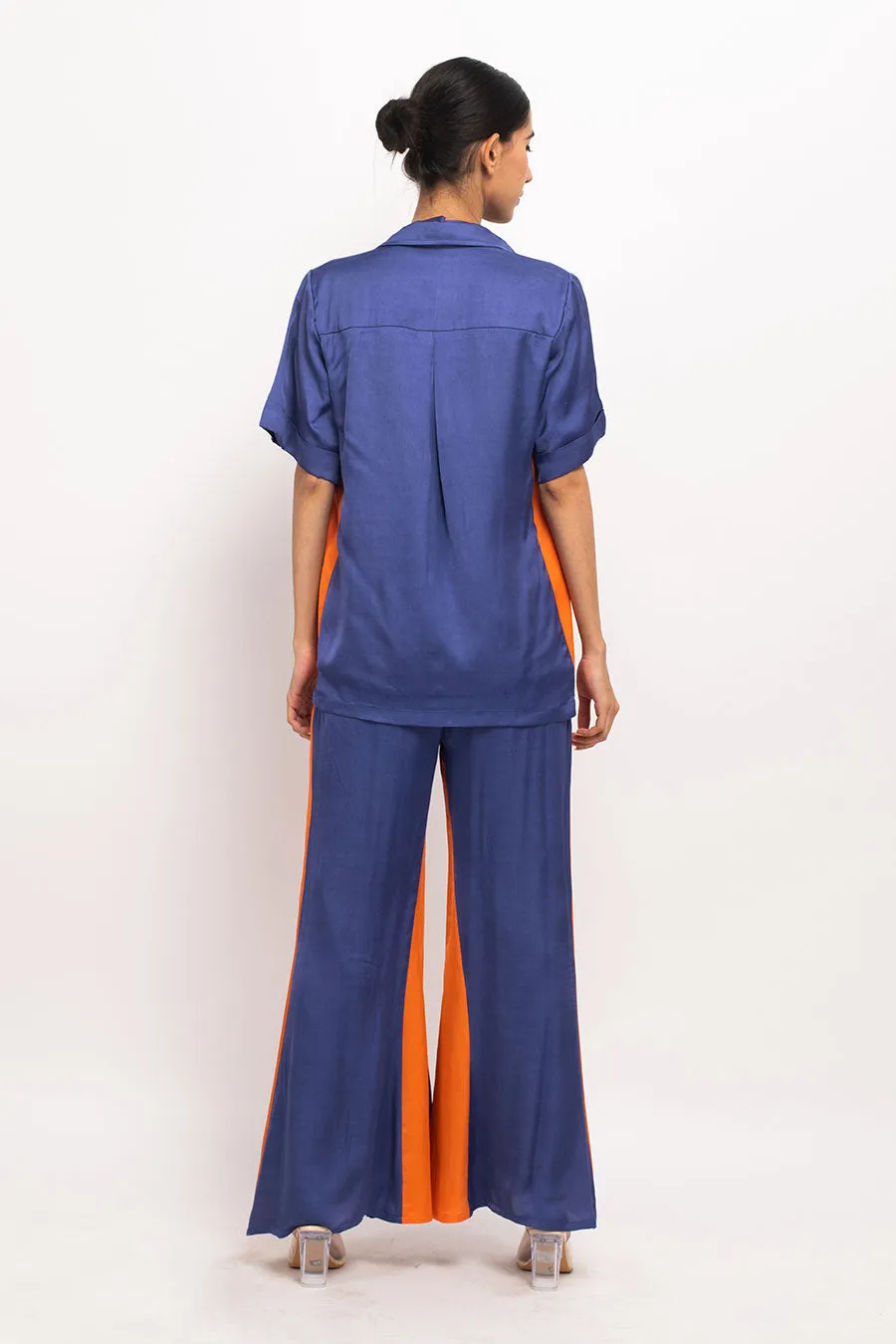 Blue-Orange Co-Ord Set