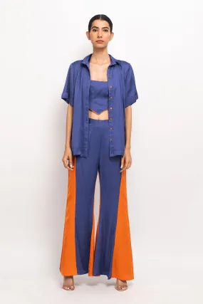 Blue-Orange Co-Ord Set