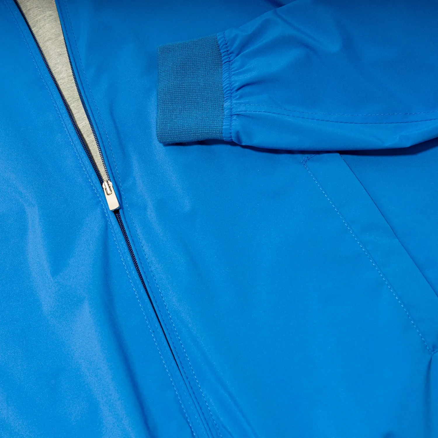 Blue Zip Deck Lightweight Jacket