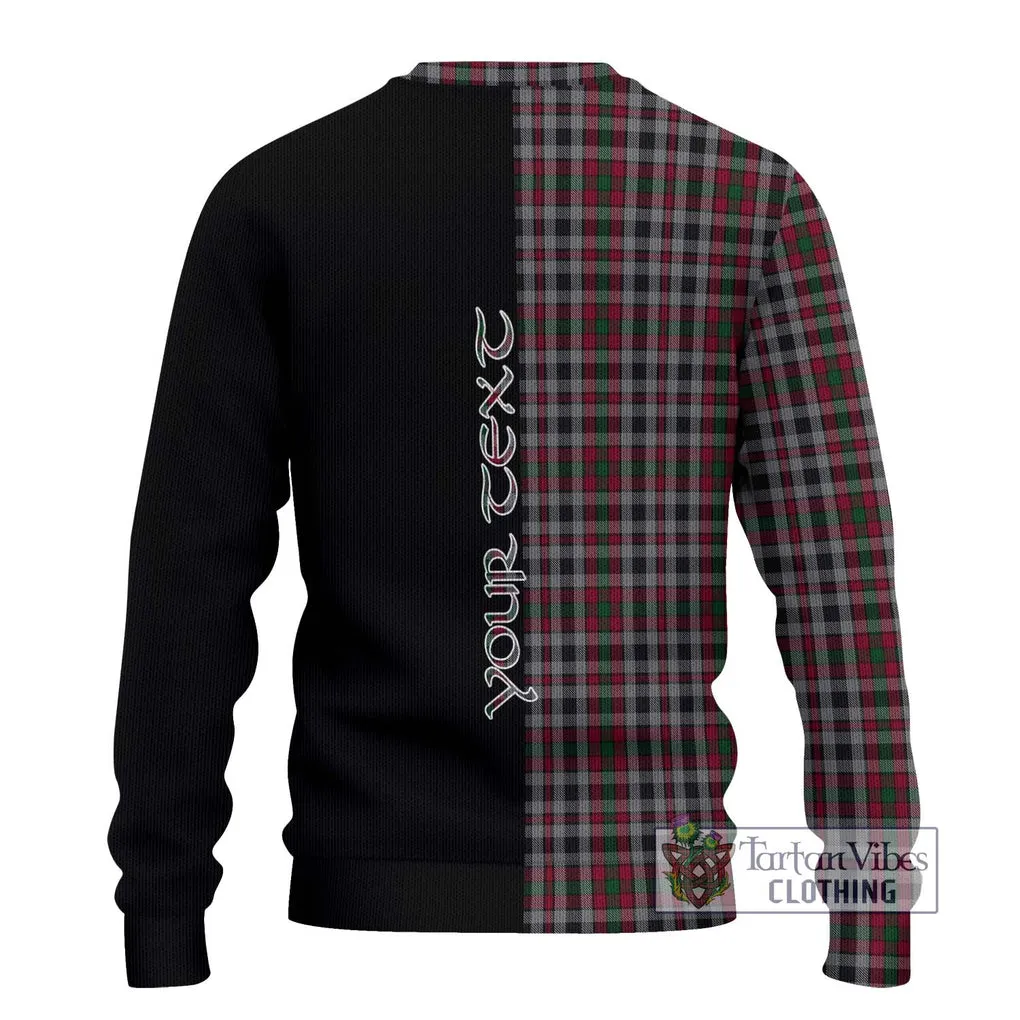 Borthwick Tartan Ugly Sweater with Family Crest and Half Of Me Style