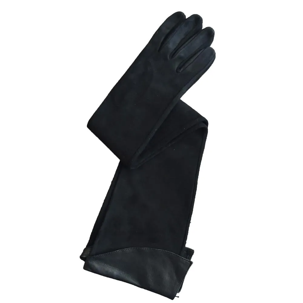 Brigitte - Women's Silk Lined Suede Gloves