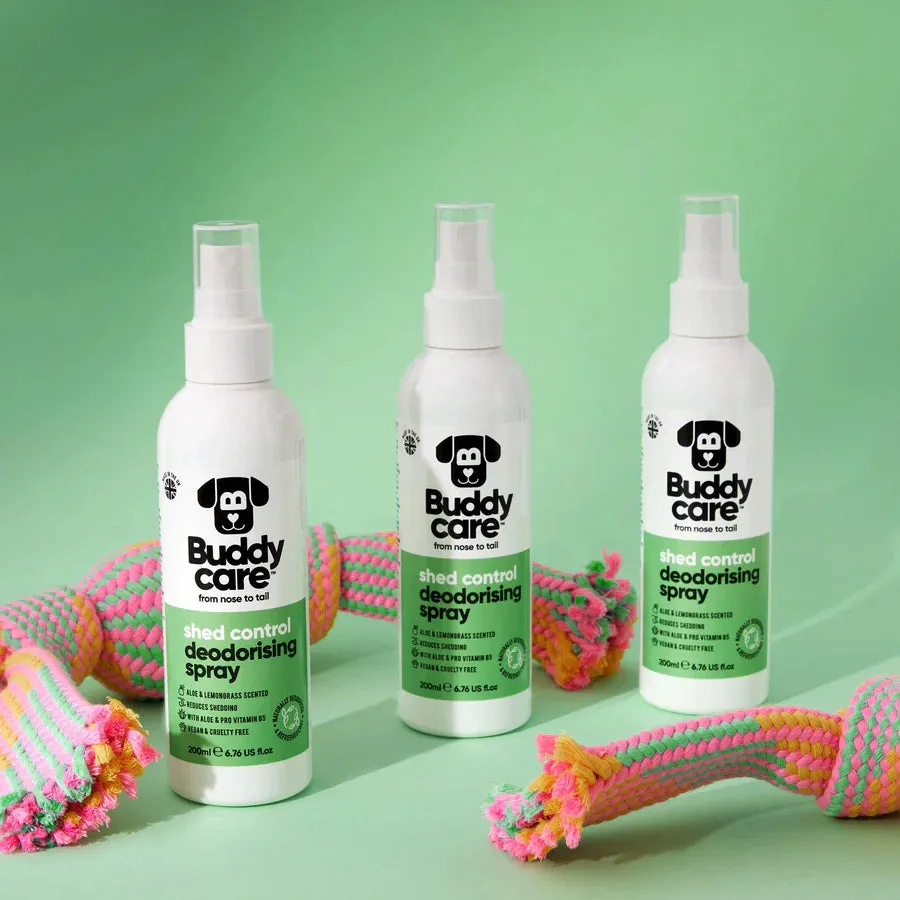 Buddycare Shed Control Aloe & Lemongrass Deodorising Spray For Dogs