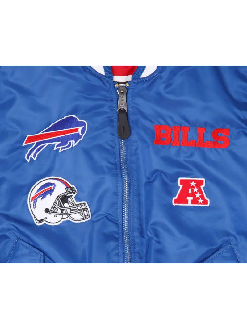 BUFFALO BILLS X ALPHA X NEW ERA MA-1 BOMBER JACKET