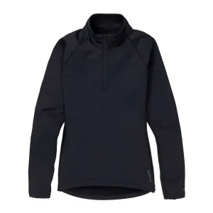 Burton Womens Heavyweight X 1/4 Zip Top - True Black