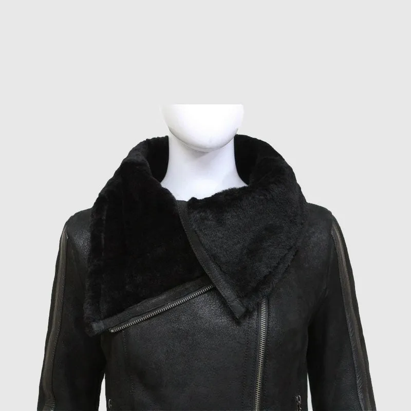 Buy Best Leather Sheepskin Shearling Jacket Womens | B3 WW2 Aviator Flying Jacket