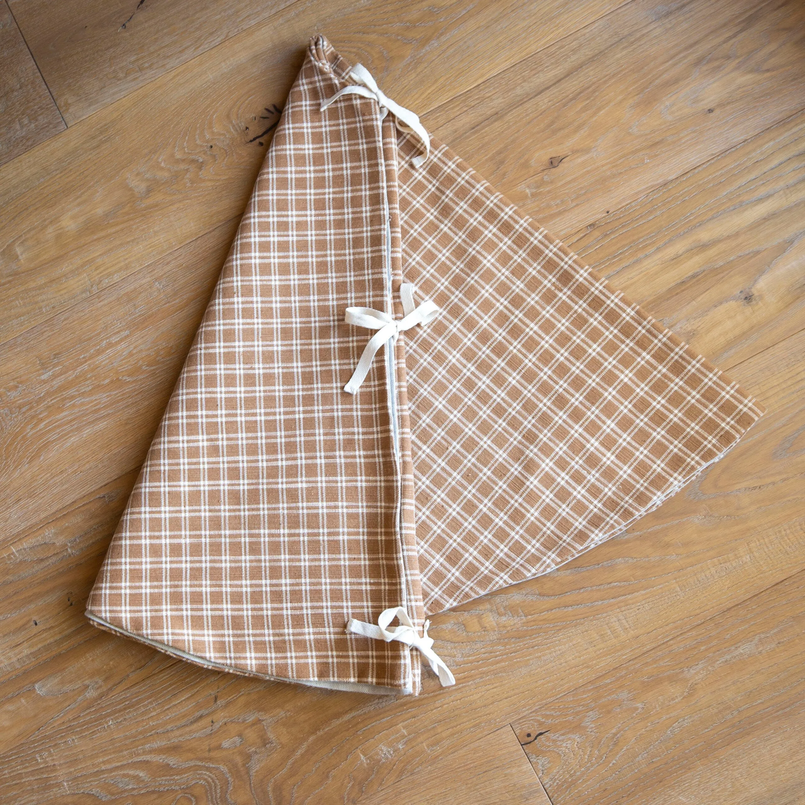 Camel Plaid Tree Skirt