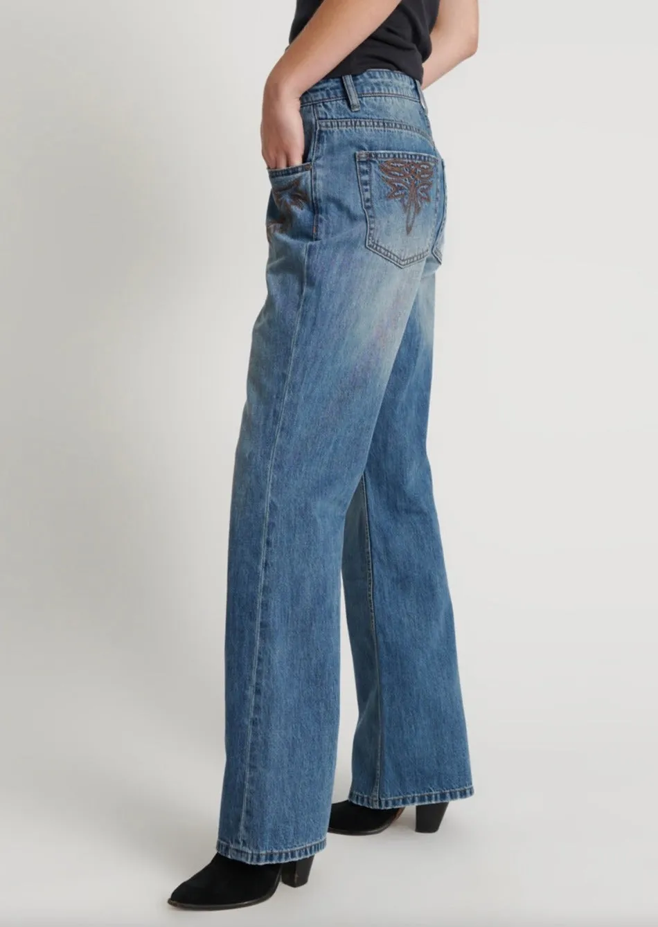 Charlie HW Boot Jean West Blue