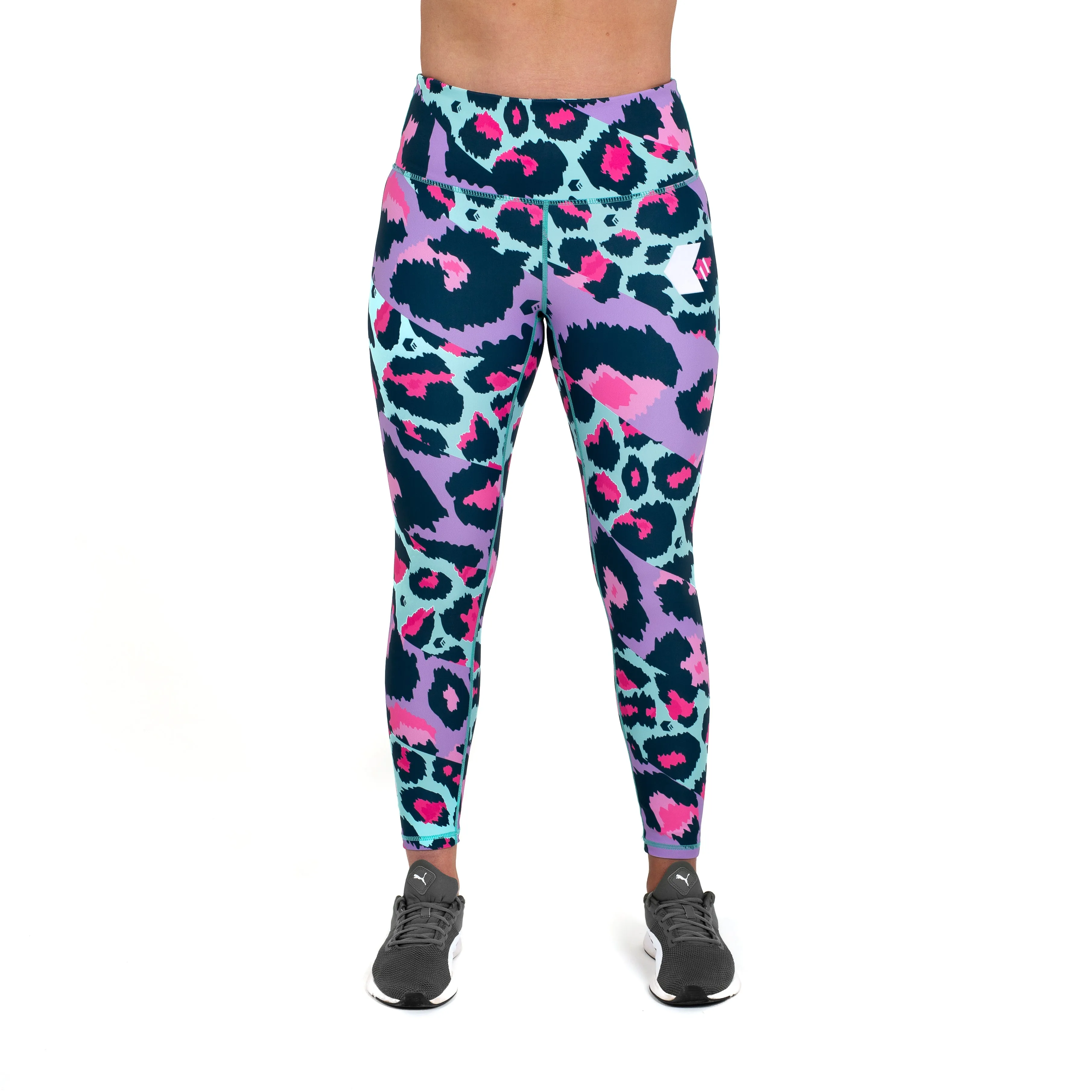 Cheetarah Leggings Mint/Purple