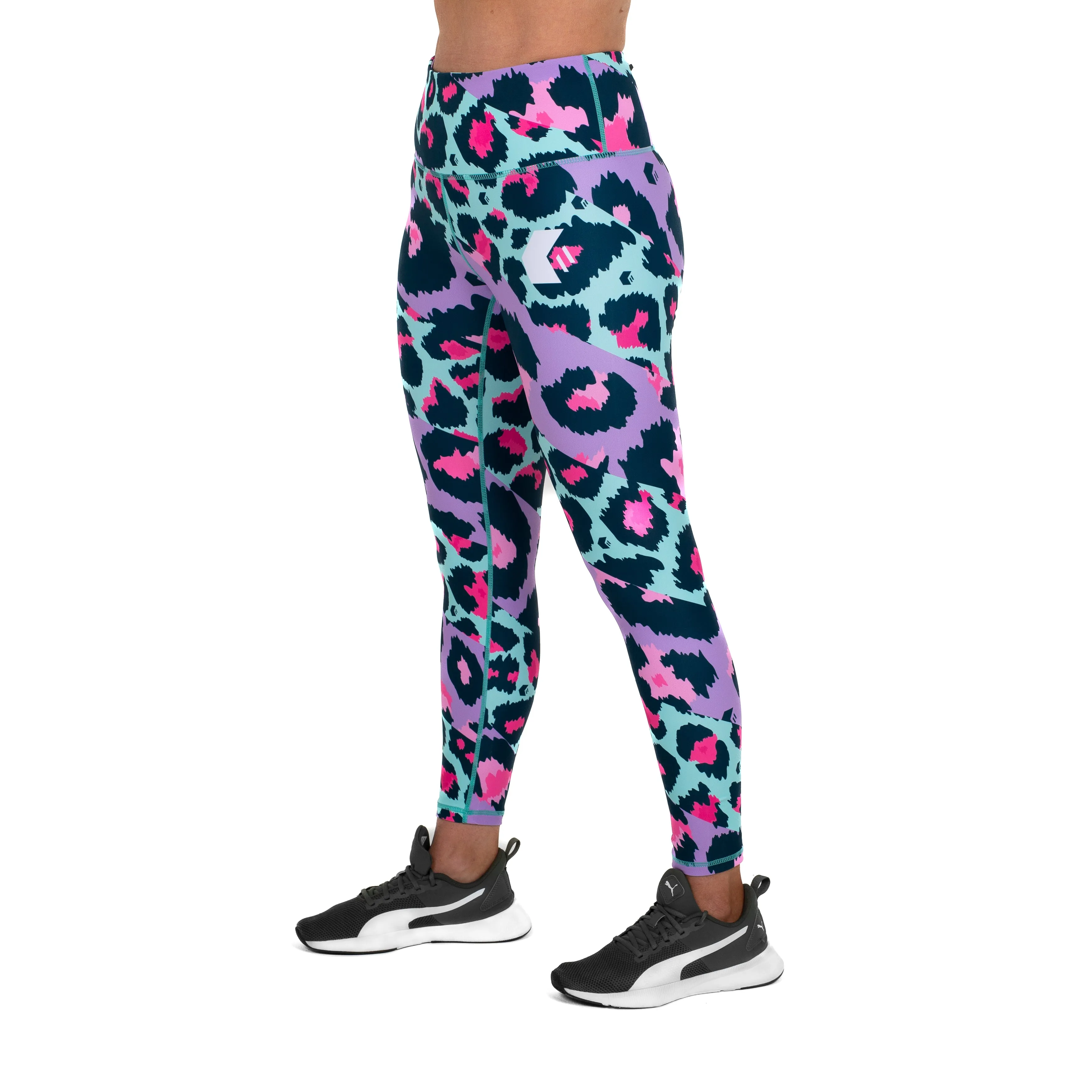 Cheetarah Leggings Mint/Purple