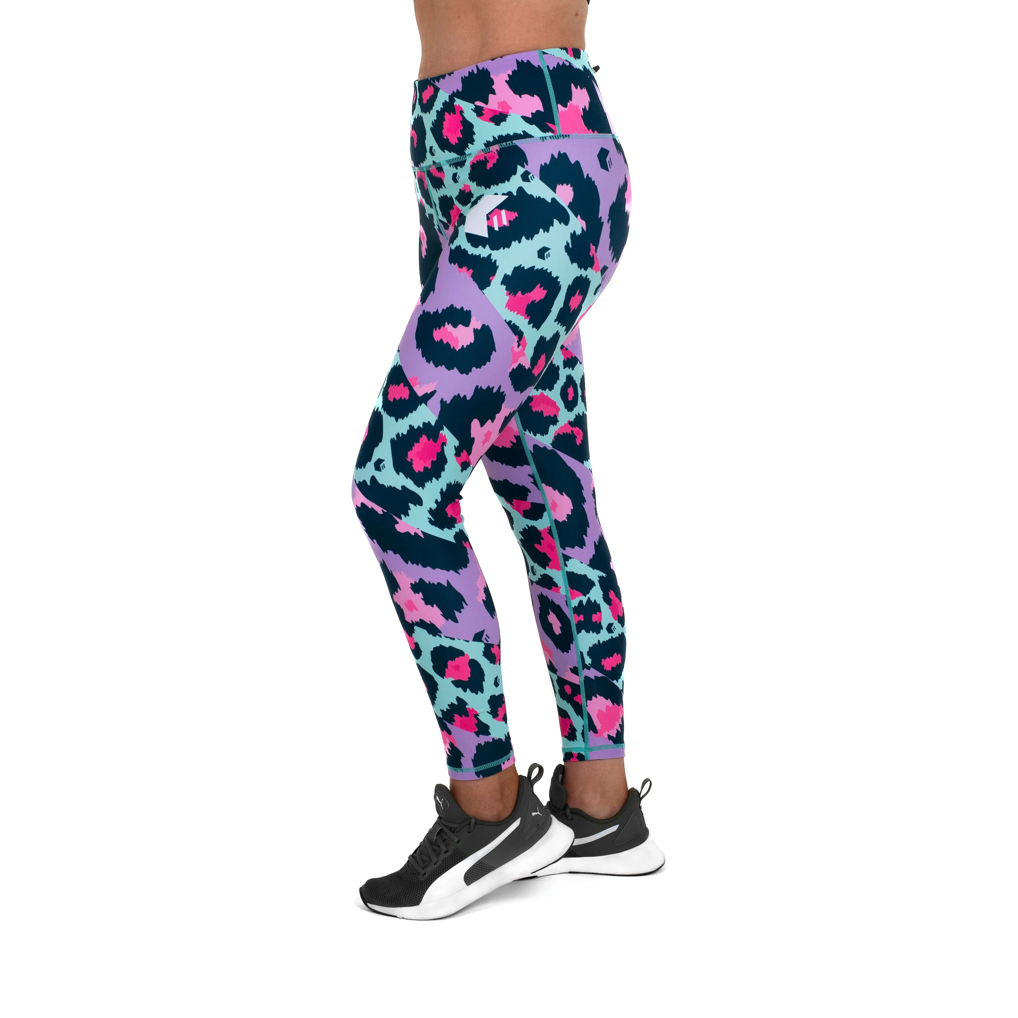 Cheetarah Leggings Mint/Purple