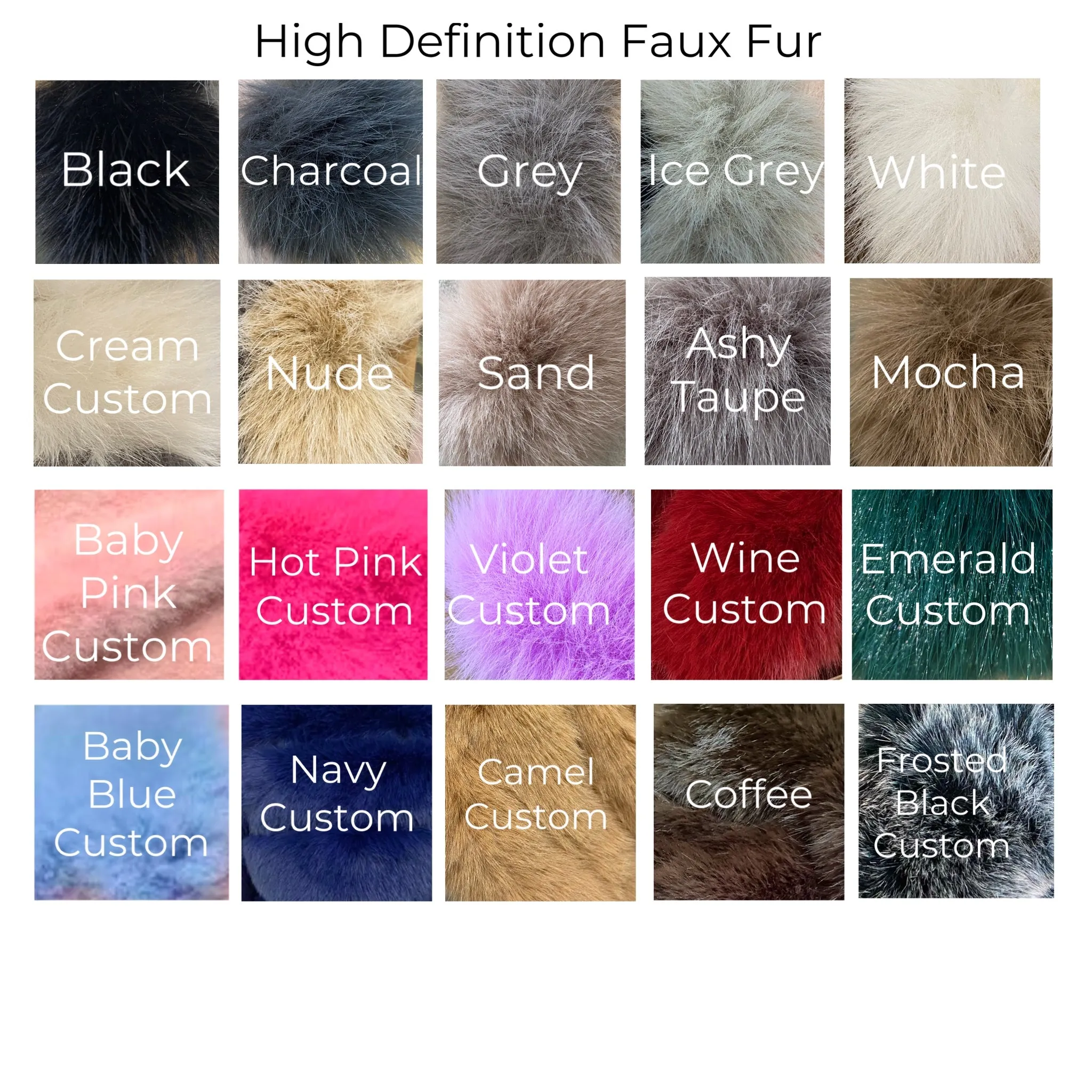 Chelsea 7 Row Collar Faux Fur Coat