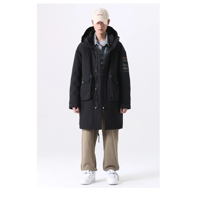 Chic Warmth Thigh-Length Down Coat