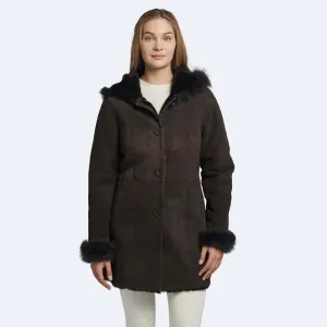 Christina Shearling Best Style Winter Sheepskin Leather Coats