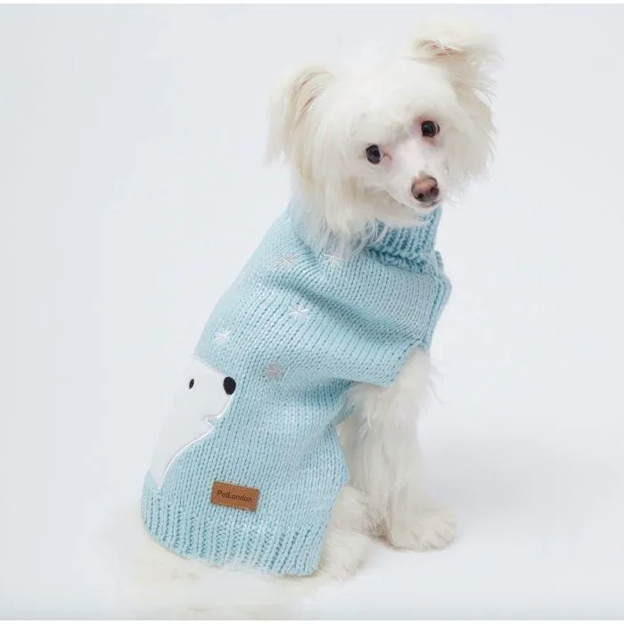 Christmas Dog Jumper-Shimmer Polar Bear