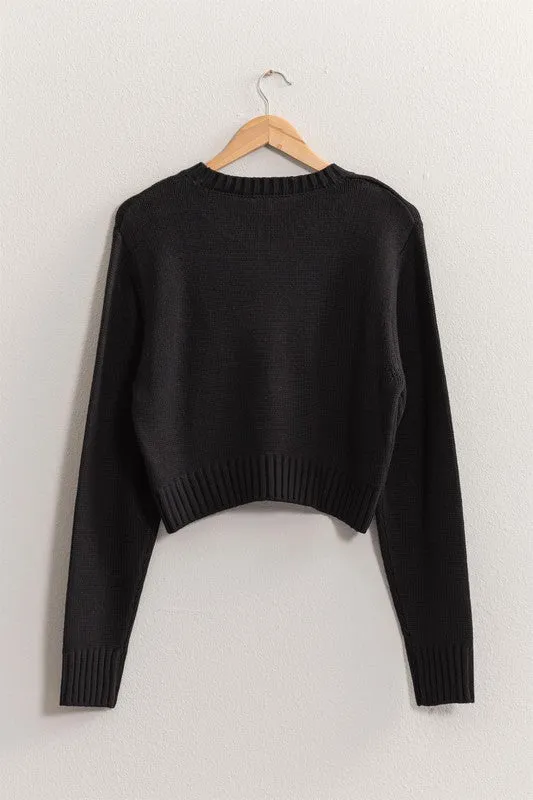 Comfortable Charm Black Sweater