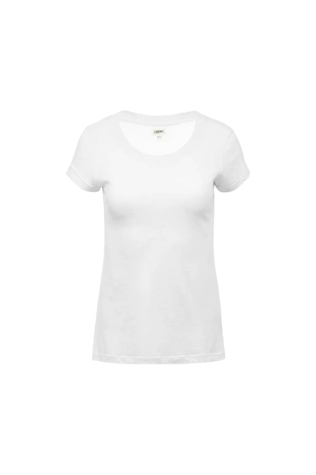 Cory Scoop Neck Tee White