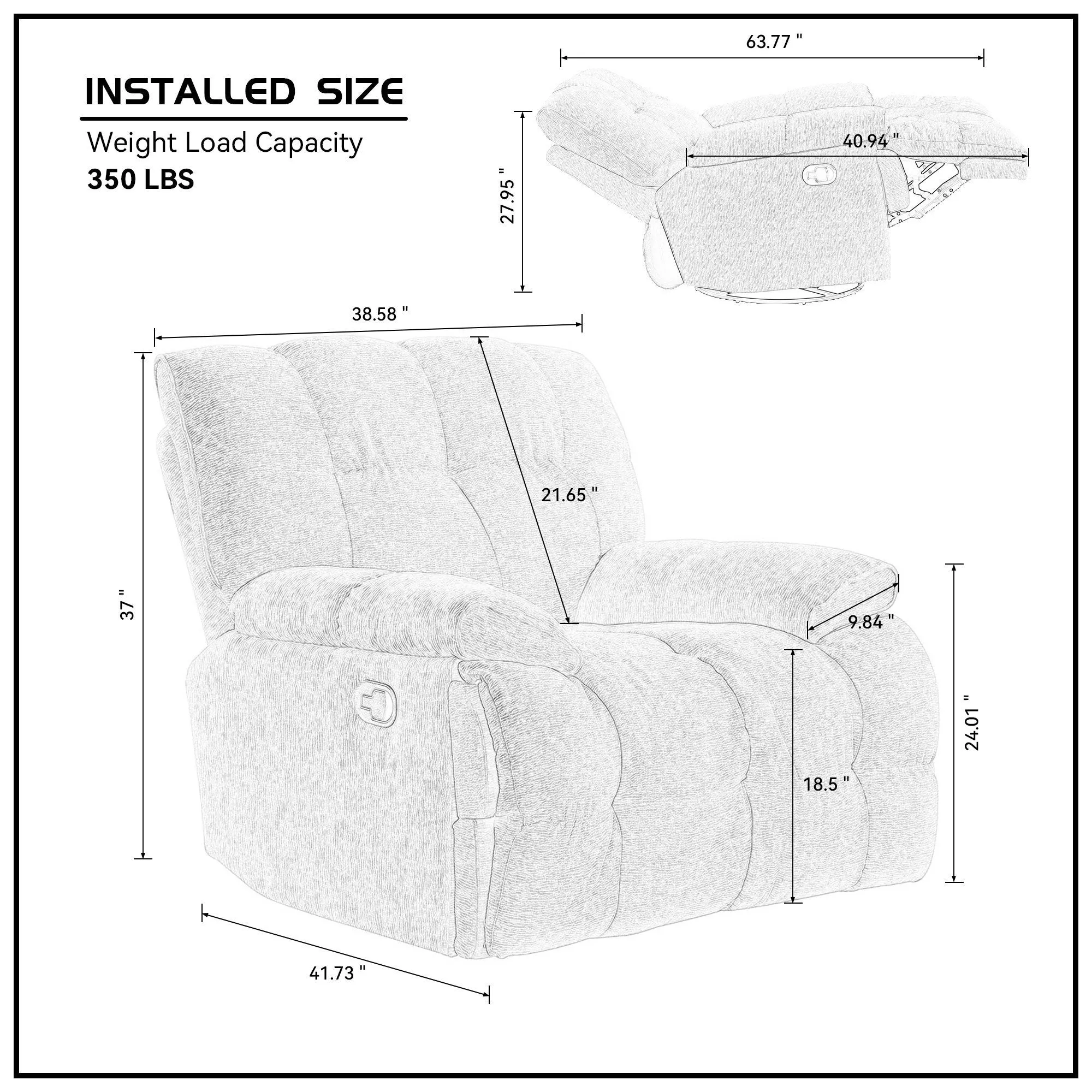 CozyGlide 360 ErgoRock Recliner