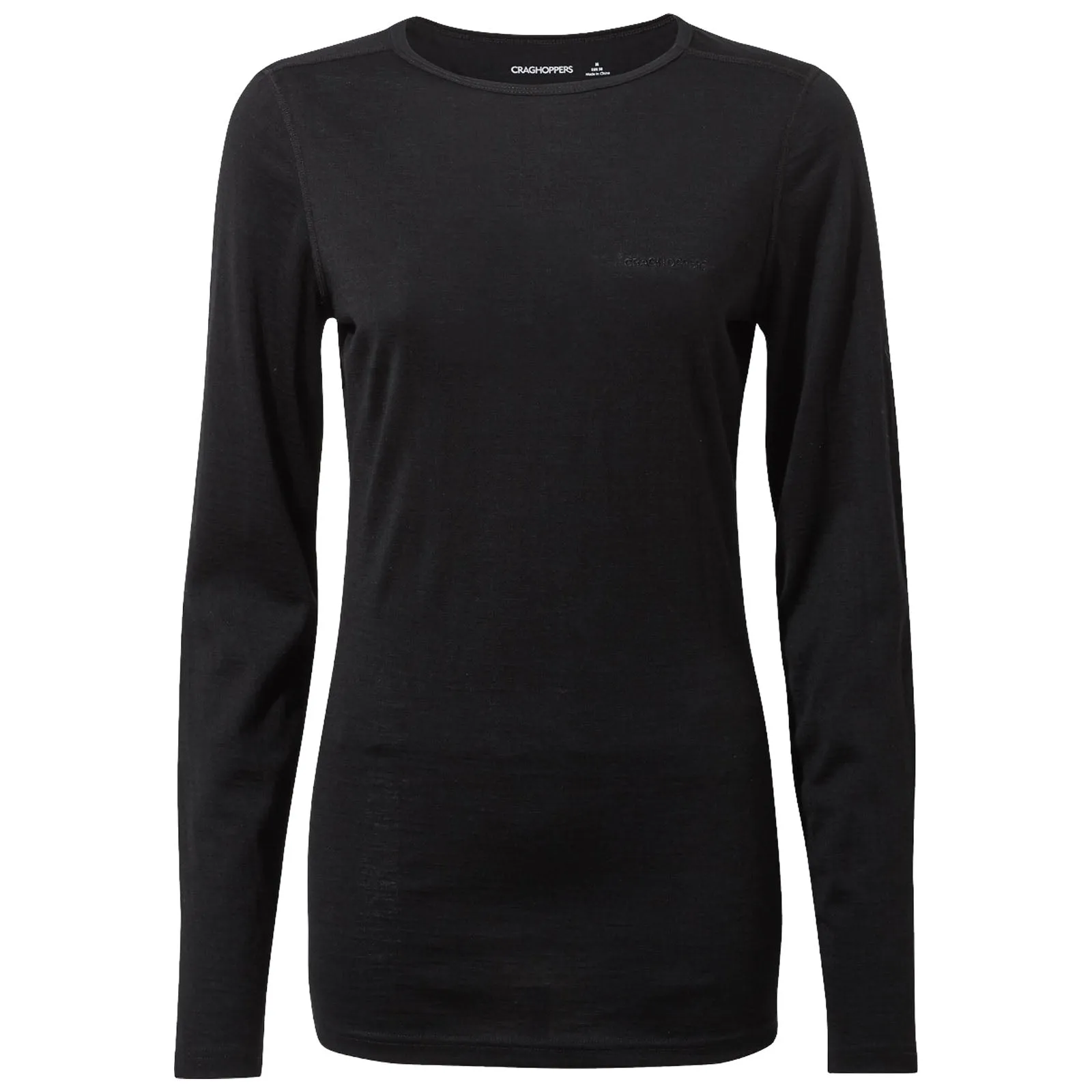 Craghoppers Ladies Merino Crew Neck Long Sleeve Baselayer II Top