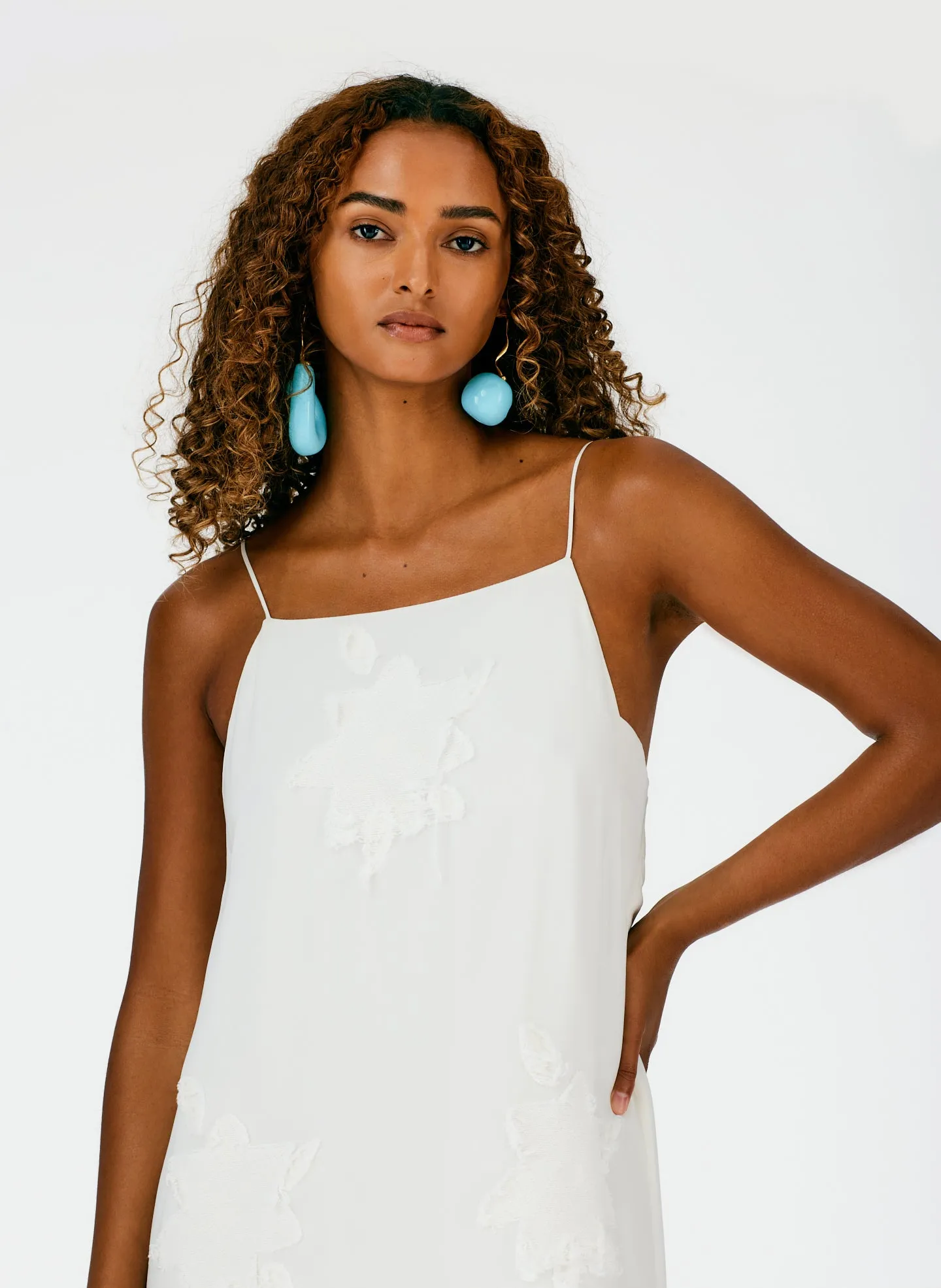 Dahlia Fil Coupe Slip Dress