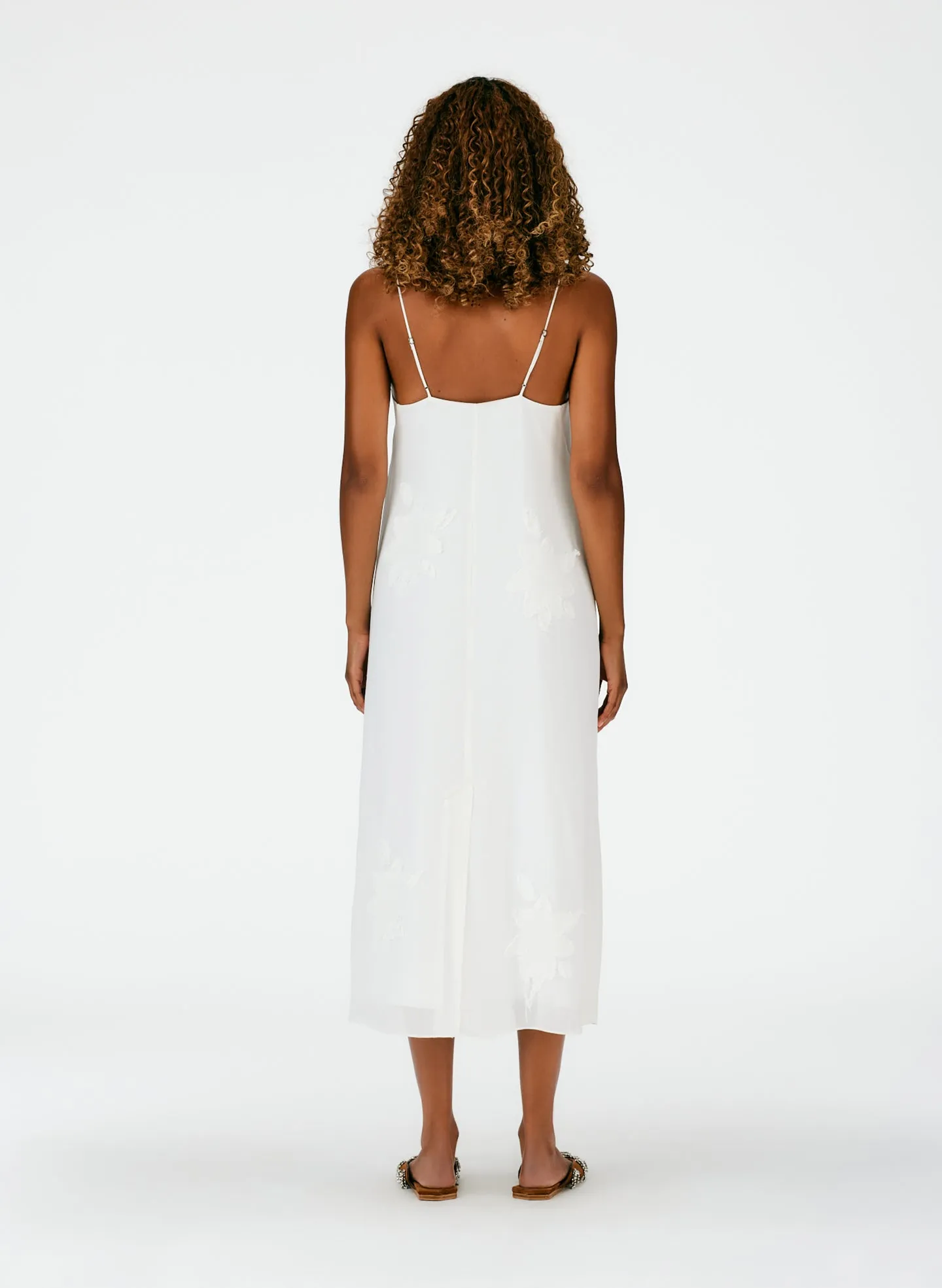 Dahlia Fil Coupe Slip Dress