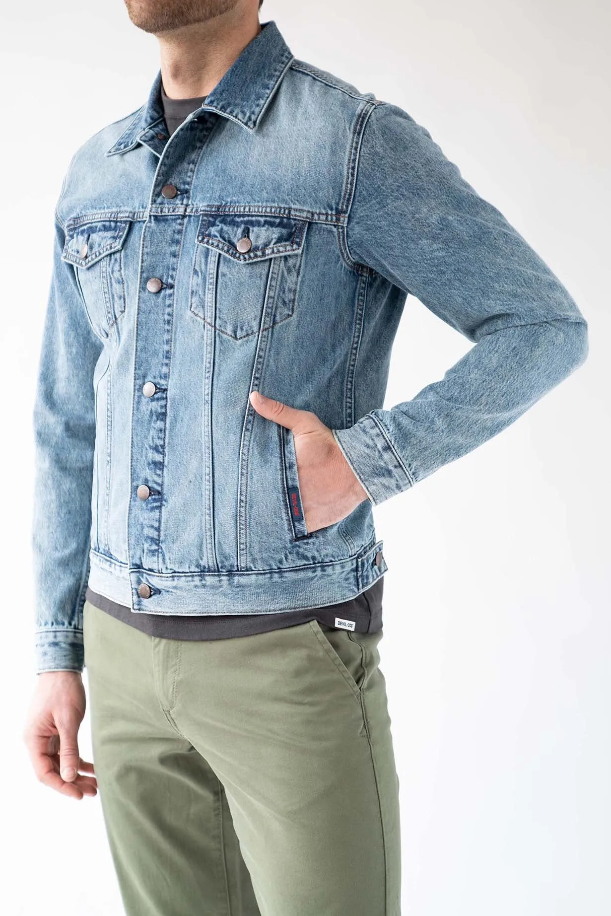 Denim Trucker Jacket - Carroway