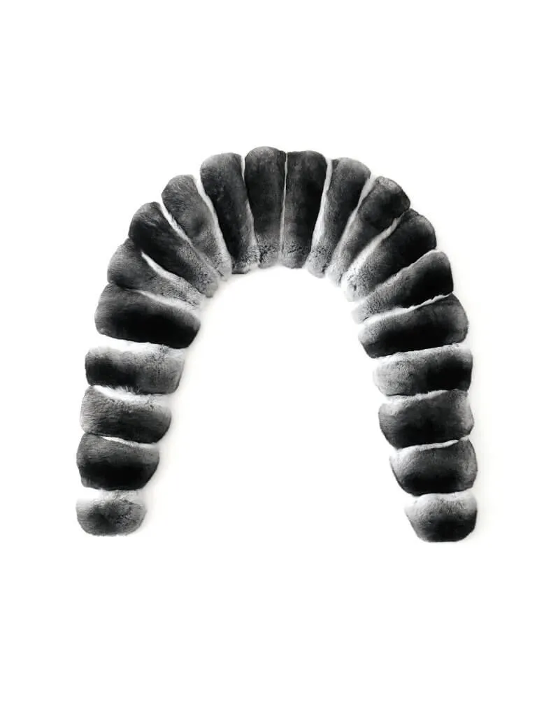 Detachable Chinchilla Fur Collar