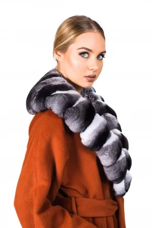 Detachable Chinchilla Fur Collar