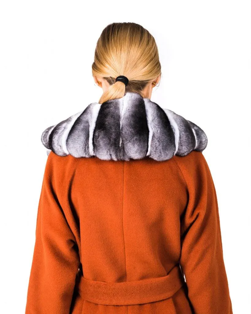 Detachable Chinchilla Fur Collar