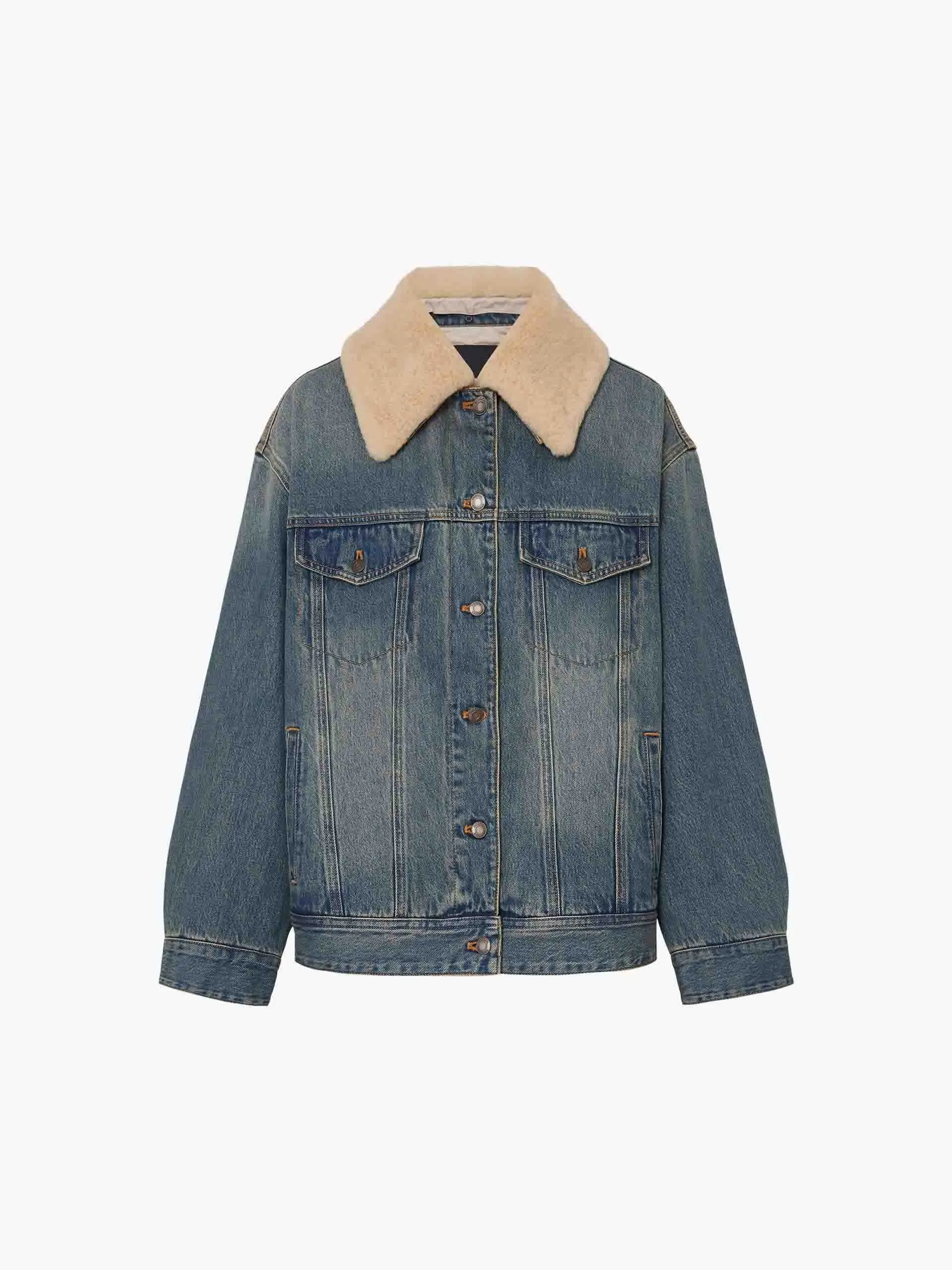 Detachable Collar Denim Jacket