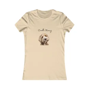 Doodle Mommy Custom Tee on Comfy Bella Canvas Womens Style Clothing for Dog Lovers, Pet Owners, Gift for Her