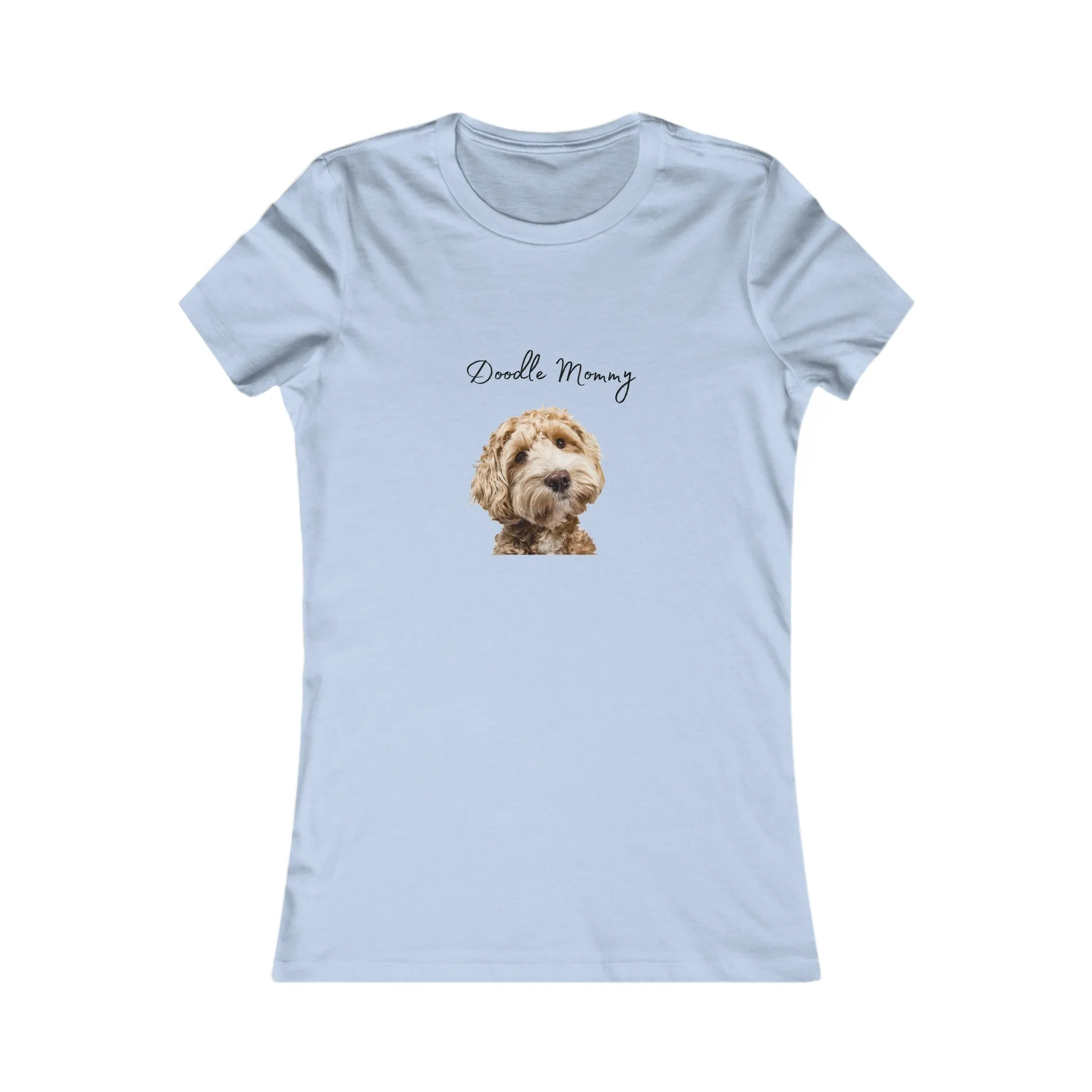 Doodle Mommy Custom Tee on Comfy Bella Canvas Womens Style Clothing for Dog Lovers, Pet Owners, Gift for Her