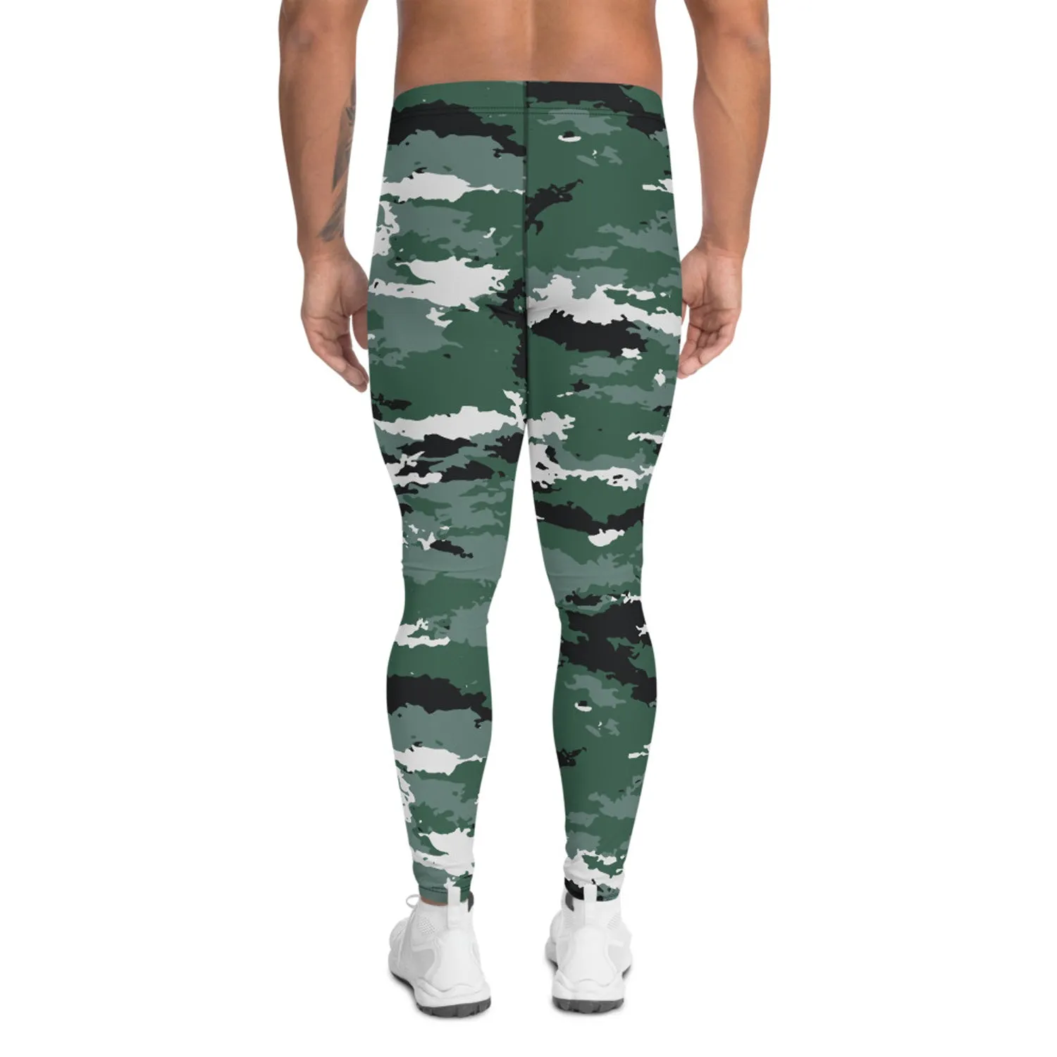 Earth Green Camo Leggings for Men