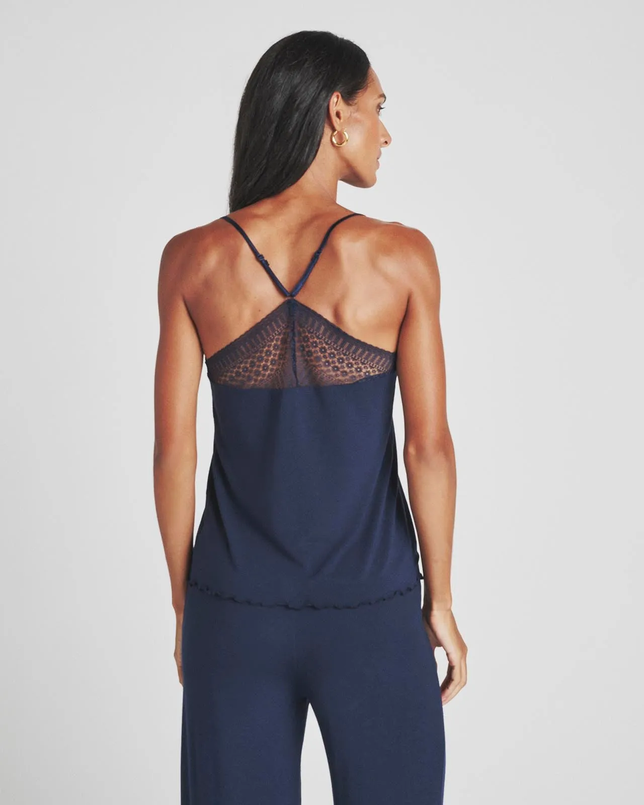 Everywhere LYR Lace Trim Tank