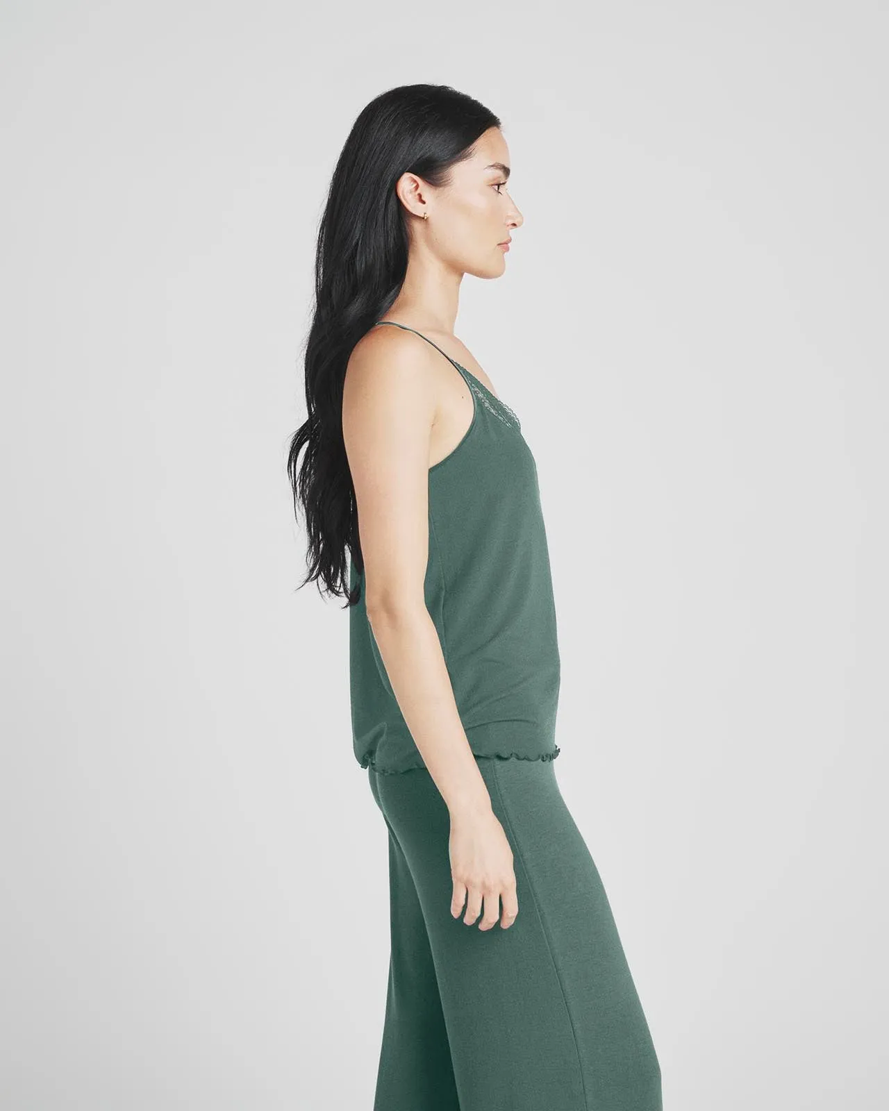 Everywhere LYR Lace Trim Tank