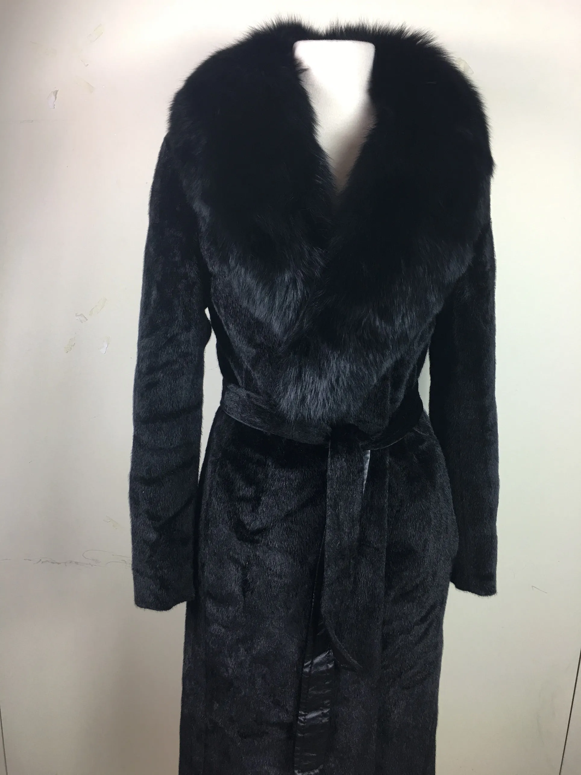 Faux Fur Long Coat #C005 FREE AUS POSTAGE