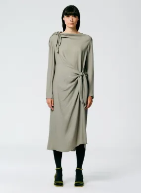 Feather Weight Eco Crepe Benedict Dress