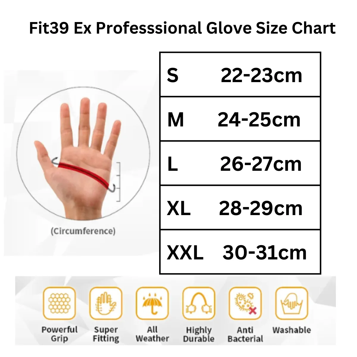 Fit39 Ex Professional Golf Glove