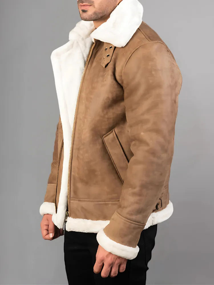 Francis B-3 Brown Leather Bomber Jacket