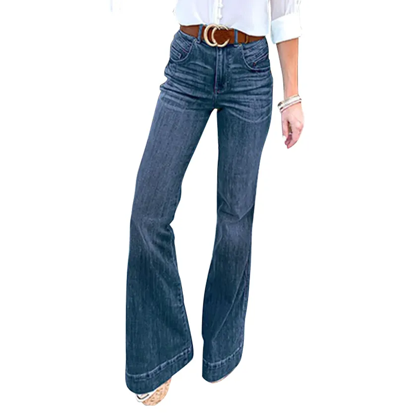 Funki Buys | Pants | Women's High Waist Vintage Flare Jeans