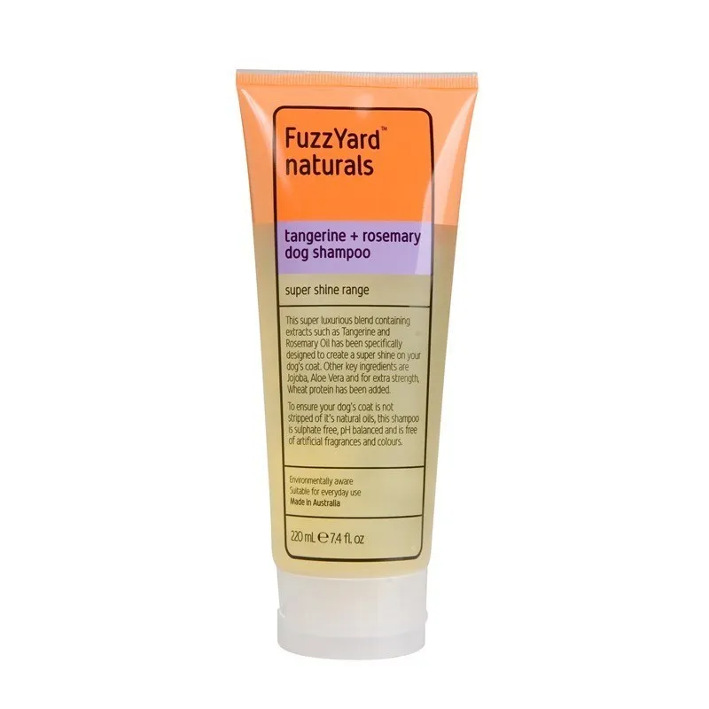 FuzzYard Tangerine and Rosemary Super Shine Shampoo for Dogs 220ml