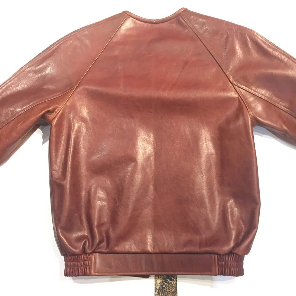 G-Gator Cowhide/Stingray Chinese Collar Bomber Jacket