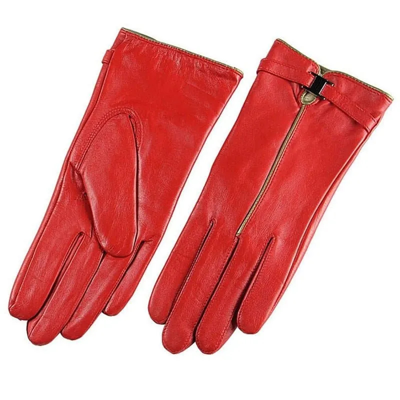 Genuine Leather Gloves for Women - Stylish, Warm, and Versatile