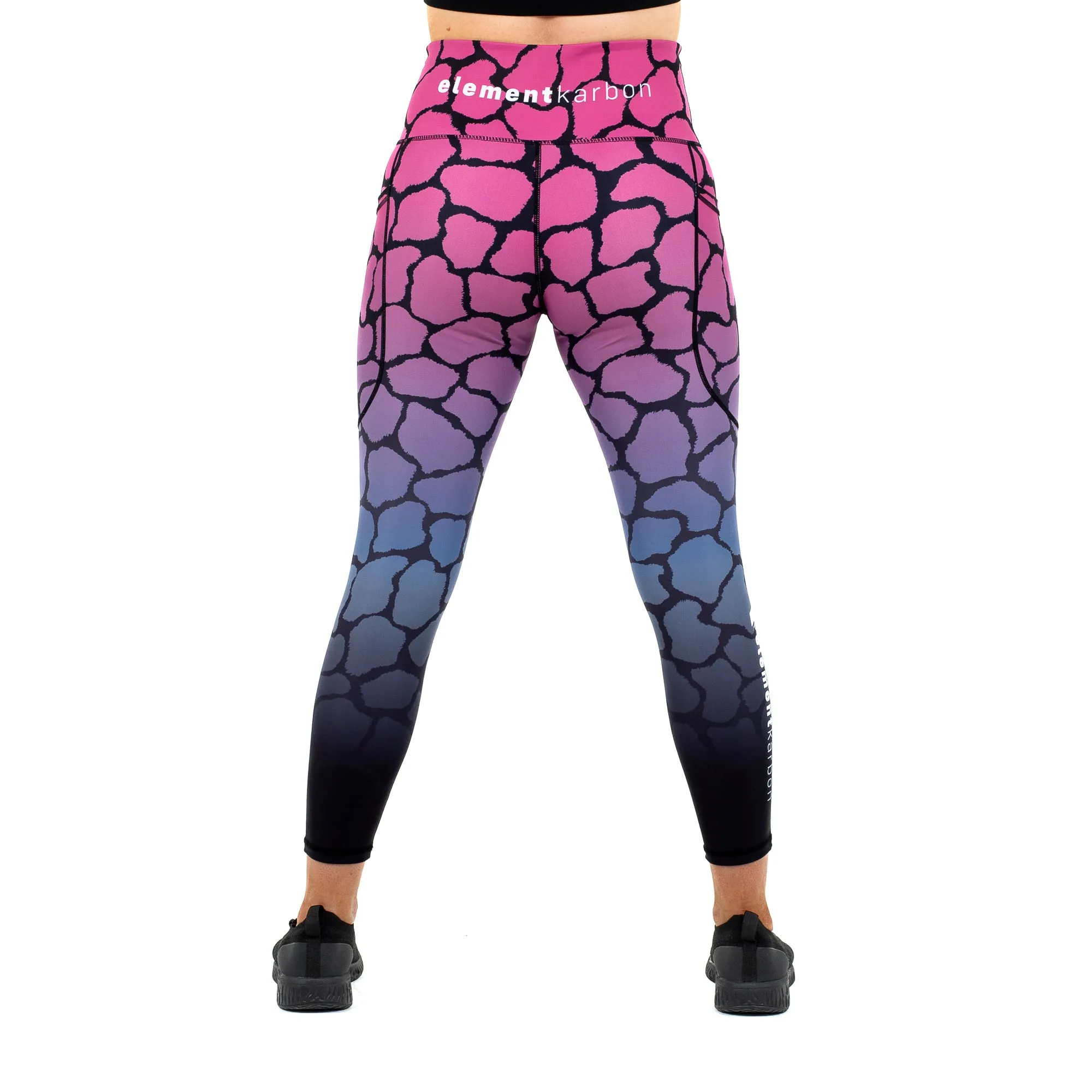 Giraffe Ombre Leggings Raspberry/Stone